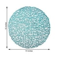 thumbnail image 2 of BalsaCircle 6 Turquoise 15" Round Vinyl String PLacemats Wedding Party Decor, 2 of 8