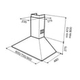 thumbnail image 2 of Campana Decorativa Pared Teka DEP 70 70 cms, 2 of 2
