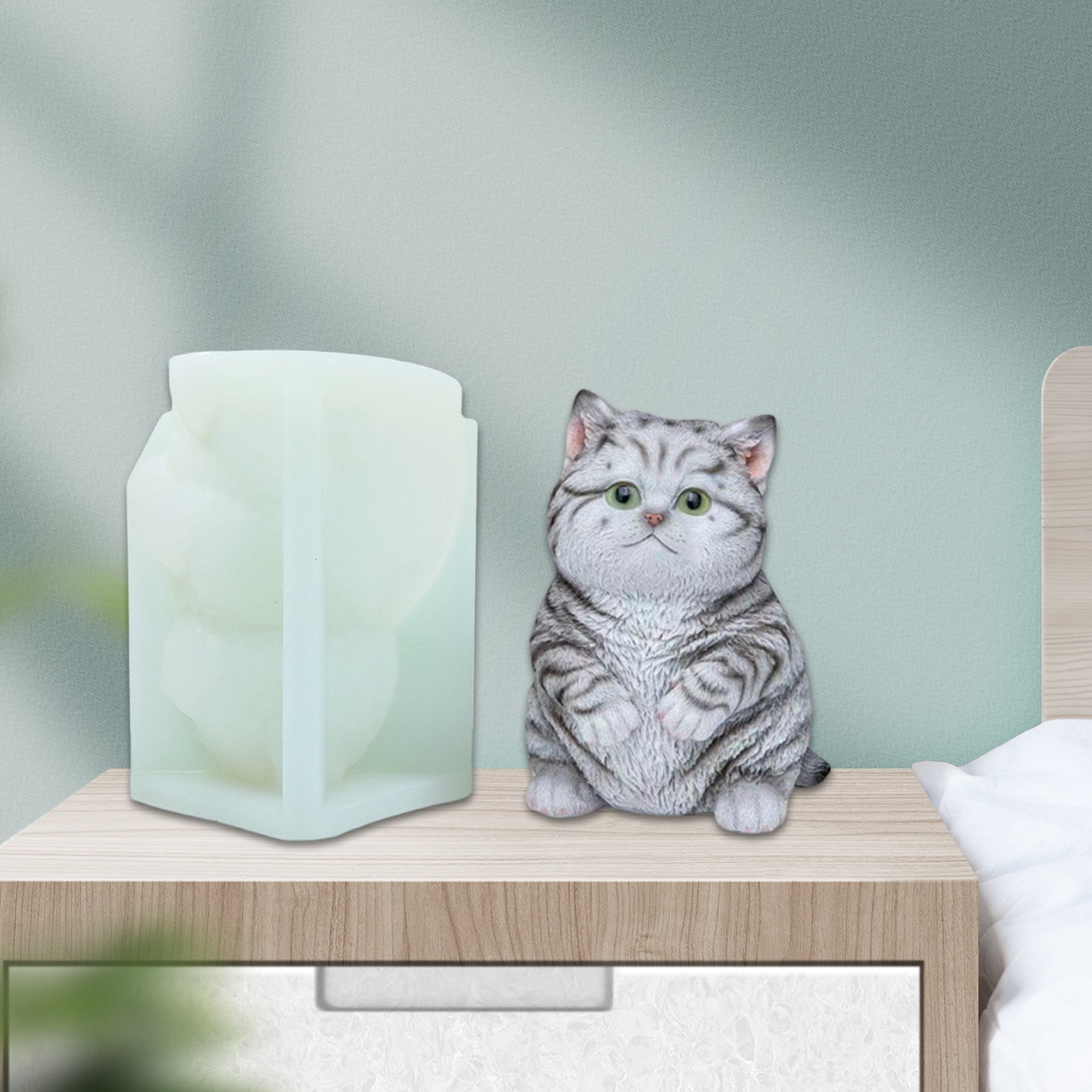 Cats Shaped Molds for Soap, Plaster Decoration, Room Ornaments, Epoxy Resin Silicone Molds Plaster Molds