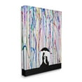 thumbnail image 3 of Modern Vivid Drip Silhouette Couple Abstract Graphic Art Gallery Wrapped Canvas Print Wall Art, 3 of 7