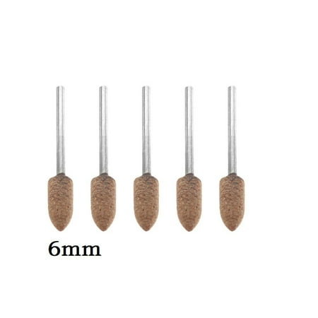 

BAMILL 5PCS 3mm Shaft Leather Grinding Head Abrasive for Mold Polishing Rotary Tool