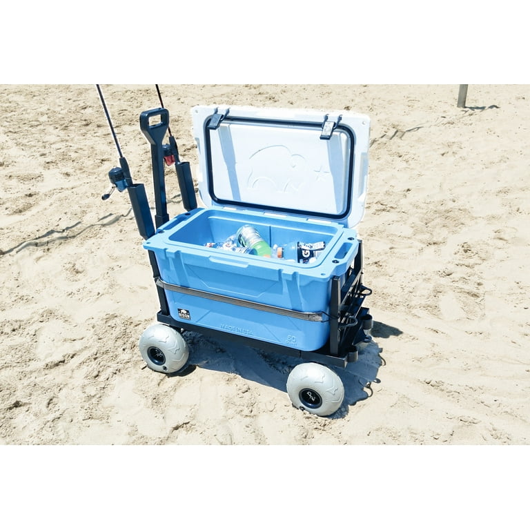 Beach & Fishing Sand Wagon by Mighty Max Cart, Size: Large, Black