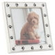 thumbnail image 2 of Marco de fotos Lawrence Frames 4x4, metal plateado, esmalte blanco, 2 of 4