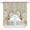 Brown, variant on Swag Valance Curtains for Windows, Daisy Spring Floral Light Filtering Kitchen Curtains with Rod Pocket, Farmhouse Botanical Bees Elegant Window Treatment Valances for Living Room, 36x63 - 2 PCS