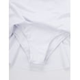thumbnail image 5 of Vxuxlje Kids Girls Ice Skating Sparkle Diamond V-shaped Sheer Tulle Splice Leotard A-line Dress for White 10, 5 of 7