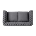 thumbnail image 4 of Dark Grey With Classic Tufting And Accents Stylish Nailhead Seating, 4 of 6