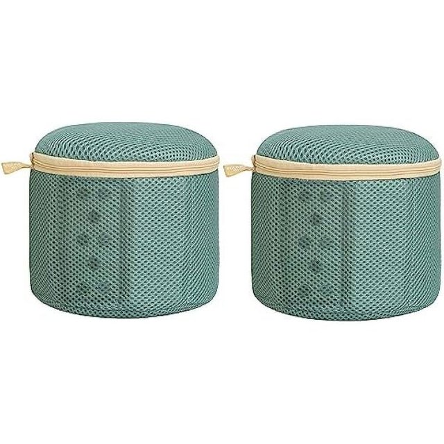 HAYAN2Pcs Protector Laundry Bags for Delicates Large Zipper Washing Machine Dryer Wash Bags for Underwear,Bra,Socks,Baby Clothes,Lingerie Net Laundry Bags 6 x 6 Inches