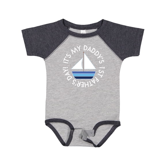 Inktastic First Fathers Day Baby Boys or Girls Baby Bodysuit