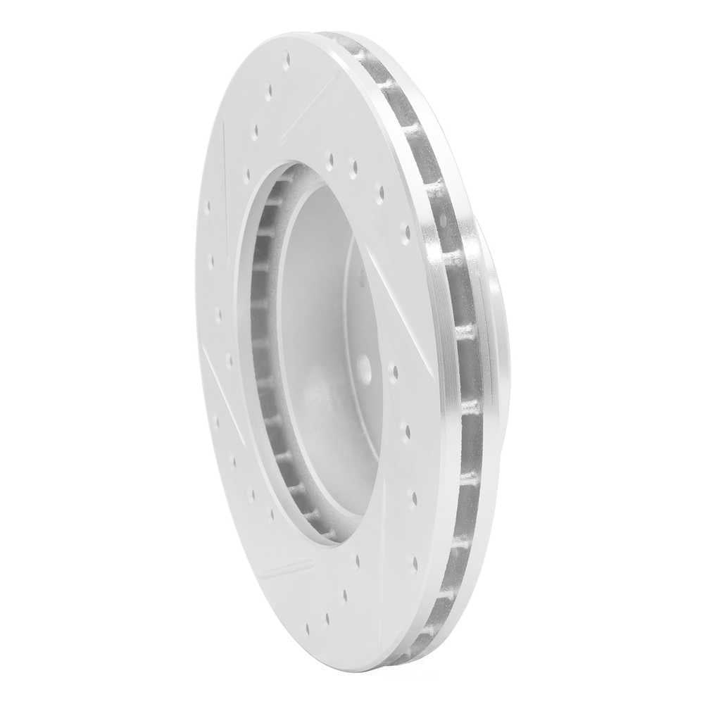 Dynamic Friction Company 631-57000R DFC Brake Rotor - Drilled And Slotted - Silver