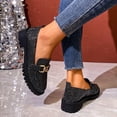 thumbnail image 2 of Wensltd Women Dressy Shoes Chunky Heel Mary Jane Loafer Shoes Round Toe Thick Sole Comfortable Wear Outdoor Walking Shoes, 2 of 9