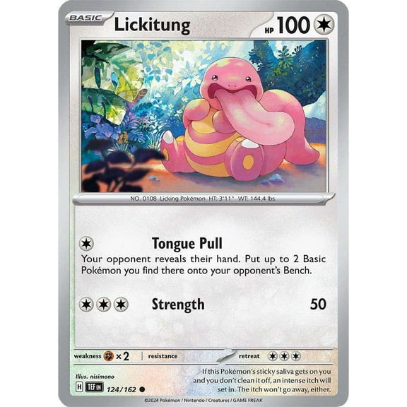 Pokemon Scarlet & Violet Temporal Forces Common Lickitung #124