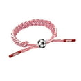 thumbnail image 6 of Eosunjian Soccer Bracelets Adjustable Charm Wristband Team Players Friendship Cord Bracelets Soccer Fan Bracelet for Girls Boys Sports Party Favors Blue, 6 of 13