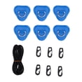 thumbnail image 2 of Stainless Steel D Ring Patch Kit, Triangular D Rings PVC Patch with Elastic Cord Hooks, Deck Rigging Kit for Inflatable Boat Kayak Dinghy SUP Surfboard Paddleboard, 2 of 7
