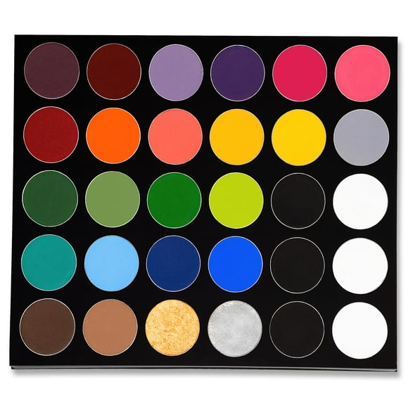 Mehron Makeup Paradise AQ Magnetic & Refillable 30 Color Pro Paint Palette - Face, Body, SFX Makeup Palette, Special Effects, Face Painting Palette for Art, Theater, Halloween, Partie