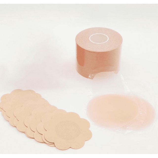 Sujetador autoadhesivo sin tirantes con correa para levantar el pecho, sujetador push up autoadhesivo para copa aG, busto grande, espalda desnuda invisible, sujetador para vestido de noche