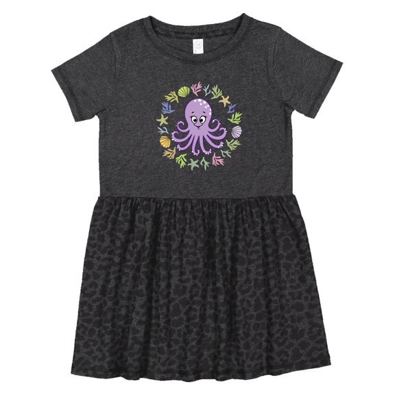 Inktastic Octopus Cute Girls Girls Toddler Dress