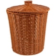 thumbnail image 1 of Cesta de almacenamiento tejida Simple con tapa para hogar y Hotel, 1 ud., 1 of 8