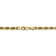 thumbnail image 4 of 14k Yellow Gold 4.5mm Diamond Cut Quadruple Rope Chain Lobster Clasp 18", 4 of 5