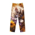 thumbnail image 2 of Vsdgher Cute Cat Sunflower Print Mens Pajama Pants Sleep & Lounge Pants, PJ Bottoms With elastic waistb and Pockets, 2 of 5
