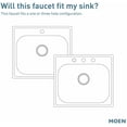 thumbnail image 7 of Moen 5925Ew Sleek 1.5 GPM Single Hole Pre-Rinse Pull Down Kitchen Faucet - Black, 7 of 7