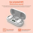 thumbnail image 4 of Latrodar Wireless Bluetooth Earphones With Bones-conduction That Does Not Enter The Safe&Non-Toxic le To Wear Earphones White 4.72x3.92 Inch Home Essentials, 4 of 5