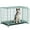 Green, variant on TIME RAY 48 inch Metal Wire Dog Crate for Large Dogs with Tray, Double Door, Puppy Dog Cage for Yard Indoor Outdoor Use,XL Dog Cage Kennel,Blue