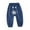 Navy, variant on Edvintorg Boys Sweatpants Cute Cartoons Printed Cotton Harem Pants Casual Elastic Waist Comfy Jogger Pants for Girls Sweatpants 1-6 Years Kids Athletic Pants