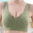 thumbnail image 2 of Stamzod Front Closure Bras for Women V-Neck Embroideried Push Up Bra No Underwire Wireless Push Up Bras, 2 of 8