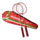 thumbnail image 4 of 2x juego de raqueta de bádminton raqueta de bádminton juguete interactivo profesional duradero con bolsa de transporte para ejercicios deportivos al a Rojo, 4 of 8
