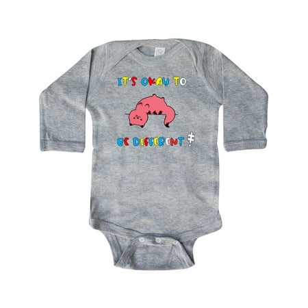 

Inktastic Autism Awareness It s Okay to be Different! Silly Cat Gift Baby Boy or Baby Girl Long Sleeve Bodysuit