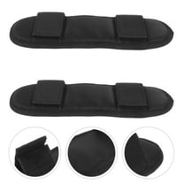 FONDOTIN 2Pcs Black Nylon Cushioned Shoulder Strap Pads for Backpacks 9.1x2.8x0.4In