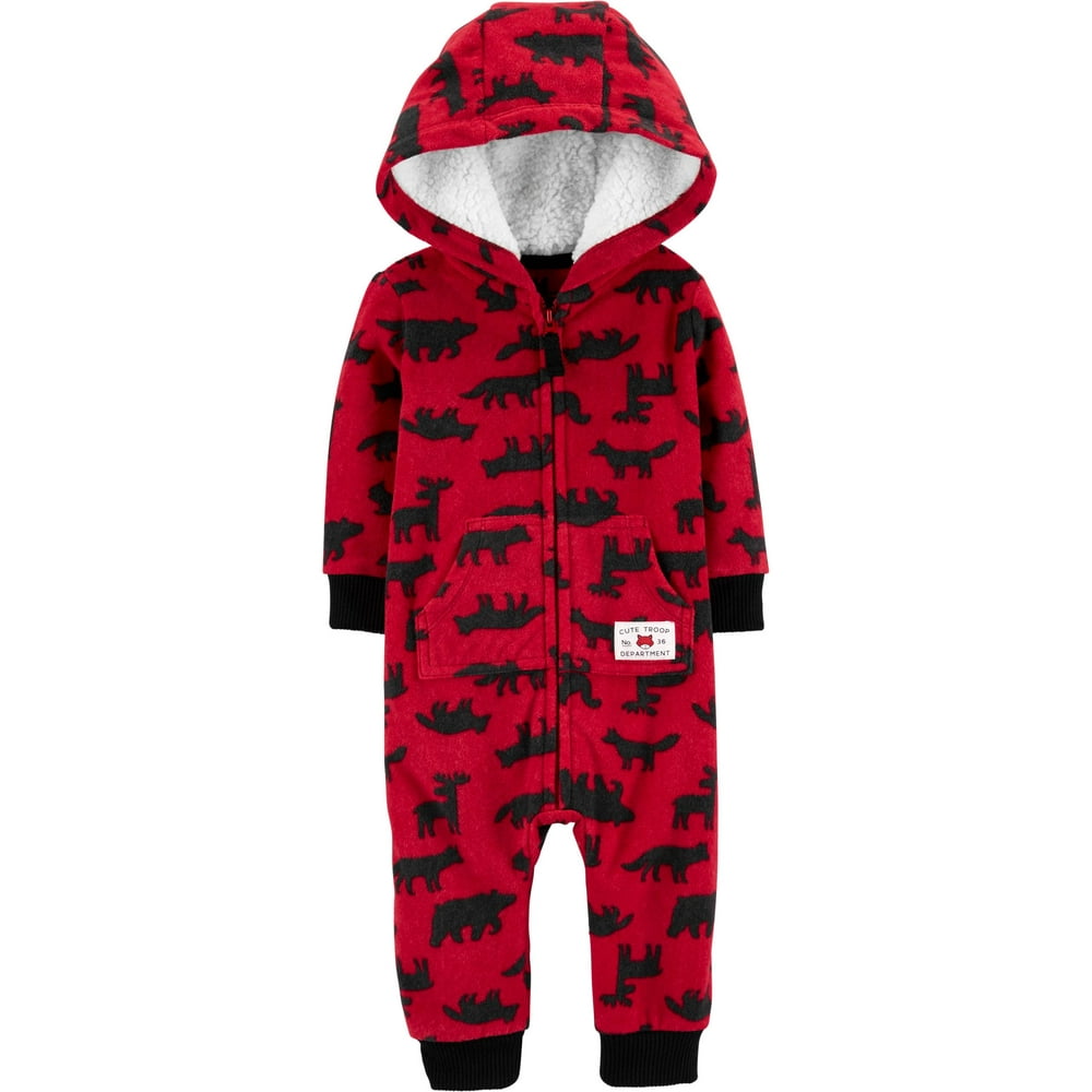 Carter's Carter's Baby Boys' Sherpalined Hooded Woodland Creatures