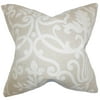 The Pillow Collection Bristol Floral Euro Sham Linen