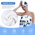 thumbnail image 6 of Colevkie Women 2 Pieces Bath Wrap Set Bath Towel & Hair Drying Cap for Bathroom Home Use Travel Adjustable Portable Absorbent Quick Drying Beach Towel Shower Cap Printed Blueberries Pattern, 6 of 8