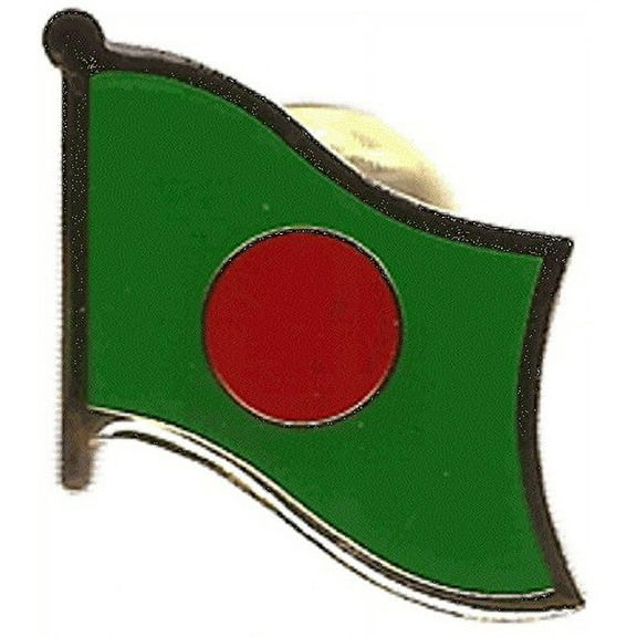 PACK OF 12 Bangladesh Flag Lapel Pins, Bangladeshi Flag Pin