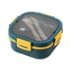 thumbnail image 1 of Caja de almuerzo Contenedor de almuerzo de ensalada de doble capa, 4 compartimentos con contenedor de salsa, tenedor, cuchara, contenedores de almacenamiento de preparación de alimentos para almuerzo, Eccomum Caja de almuerzo, 1 of 7