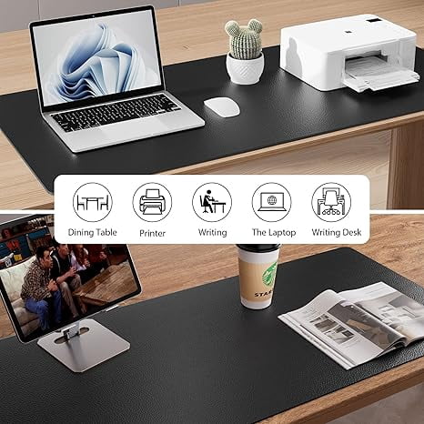 HELLOYOUNG Oversized Mouse Pad Non Slip Desk Mat, White Skull and Red Rose Gaming Mousepad with Stitched Edge, Durable Rubber Office Desk Pad, Holiday Gift for Gamers and Home Office