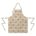 thumbnail image 2 of Cute Hedgehog Pattern Apron-Garden Aprons for Women with Pockets-Cotton Linen Waterproof Kitchen Cooking Gardening Aprons Adjustable for Kitchen,Cooking,BBQ and Salon 33x27 Inch, 2 of 7