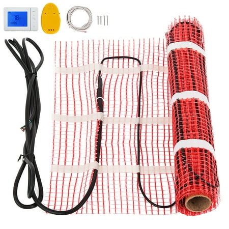 VEVOR 90 Sqft 120V Electric Radiant Floor Heating Mat with Alarmer and  Programmable Floor Sensing Thermostat Self-Adhesive Mesh Underfloor Heat  Warming Systems Mats Kit | Walmart Canada