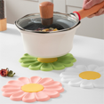 thumbnail image 4 of Posavasos con forma de flores Posavasos para bebidas Almohadillas aislantes antideslizantes Manteles individuales Accesorios de cocina Posavasos, 4 of 8
