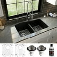 thumbnail image 2 of Karran Usa Qu-720-Pk1 Quartz Qu 33-1/2" Undermount Double Basin Quartz Composite Kitchen, 2 of 5