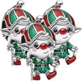 thumbnail image 1 of Accesorio navideño plata XmasElf01 3Pzas Plata S925 Chapa Separador Movimiento Duende Navideño Plata/Multicolor Caja Bla, 1 of 2