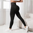 thumbnail image 2 of UngA 3D Anti Cellulite Leggings,High Waisted Butt Lifting Tummy Training Control Gym Workout Womens Leggings Black,L, 2 of 5