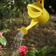 thumbnail image 3 of Watering Can Metal Watering Pot with Handle and Rosehead Modern Style, 11.4”W x 4.72”D x 8.66”H, 55 Oz.,Yellow, 3 of 7