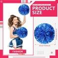 thumbnail image 2 of LINLIN Cheerleader ponpon, Cheerleading Pom Poms, Premium Metallic Pom Poms Set Cheering Hand Flowers Handle Dance Pom Poms Cheering Squad Pompoms for Football Basketball Cheers, 2 of 7
