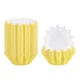 thumbnail image 1 of Nvzi Juego de 200 piezas de revestimiento reutilizable amarillo para calentador de velas, bandeja de cera a prueba de fugas, apto para calentador de cera de aromaterapia con enchufe eléctrico., 1 of 5