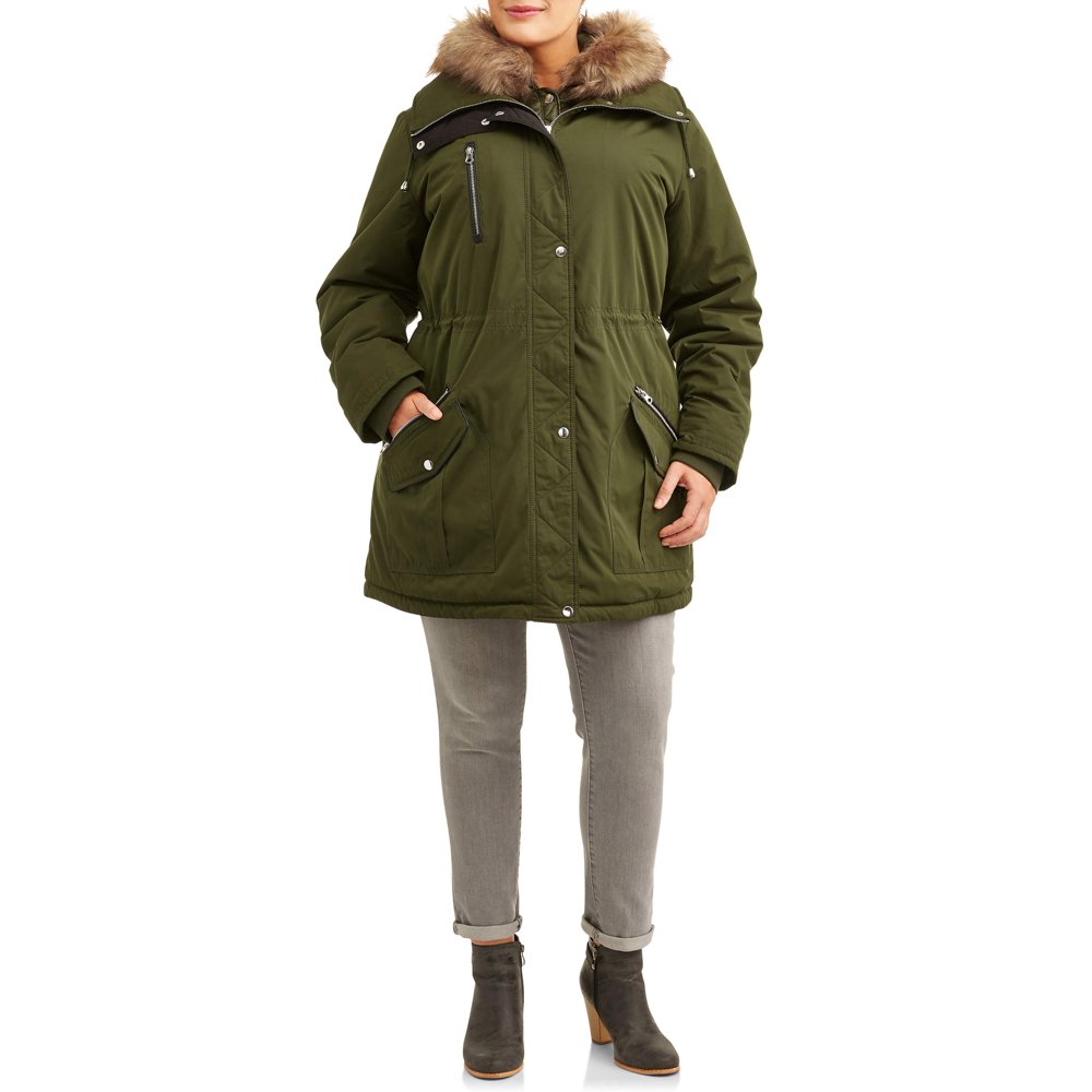 Time and Tru Time and Tru Women's Plus Size Heavyweight Anorak Jacket