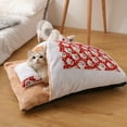 thumbnail image 3 of SPRING PARK Pet Closed Sleeping Bag Removable Pet Cat Bed Cat Litter Washable Sleeping Bag Nest, 3 of 4