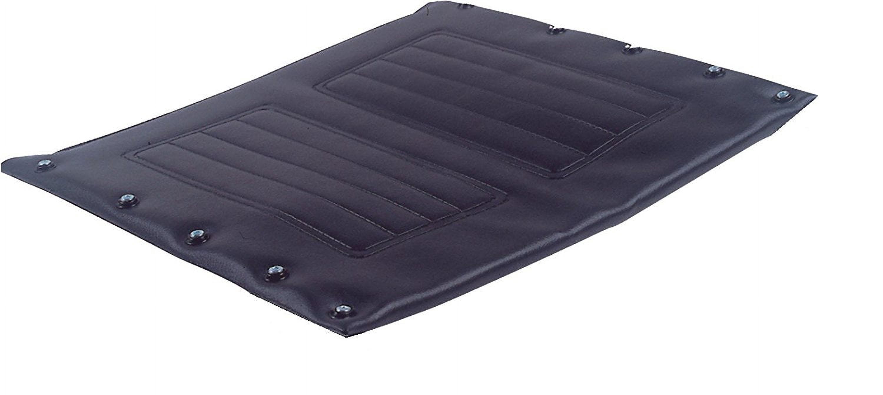 Healthline Upholstery Kit, Wheelchair Parts, Back and Seat Plus 2 Vinyl Padded Armrests for Wheelchair (20" x 16") , Black