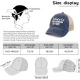 thumbnail image 4 of Wuqi It's Almost As Hot As My Husband Hats for Womens Fashion Washed Distressed Baseball Cap, 4 of 7